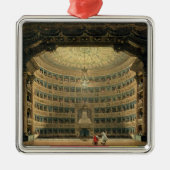 La Scala, Mailand, während einer Leistung Silbernes Ornament (Vorne)