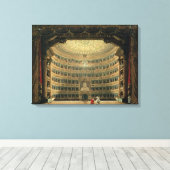 La Scala, Mailand, während einer Vorstellung Leinwanddruck (Insitu (Holzboden))