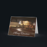 La Scala, Weihnachtsgruß-Karte Mailands, Italien Feiertagskarte<br><div class="desc">Eine Fotografie Mailands des weltberühmten La Scala-Opernhauses genommen zur Weihnachtszeit nachts.</div>