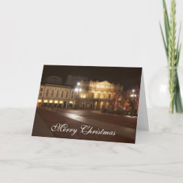 La Scala, Weihnachtsgruß-Karte Mailands, Italien Feiertagskarte