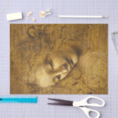 La Scapigliata, 1508 by Leonardo da Vinci Seidenpapier (Handwerk)