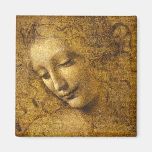 La Scapigliata, 1508 von Leonardo da Vinci Magnet (Vorne)