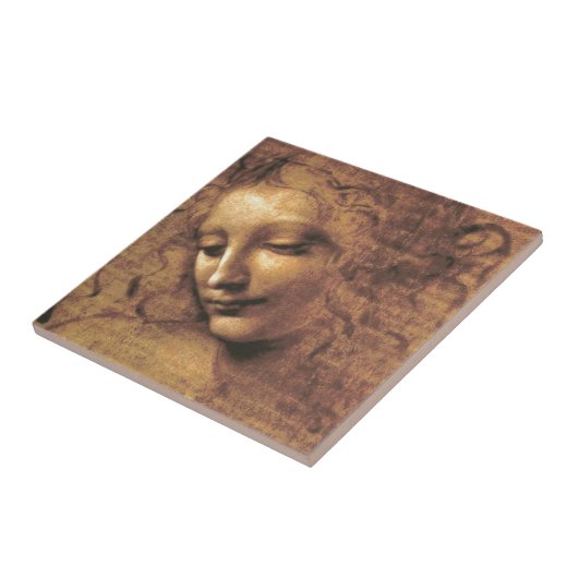 La Scapigliata by Leonardo da Vinci Fliese (Seite)