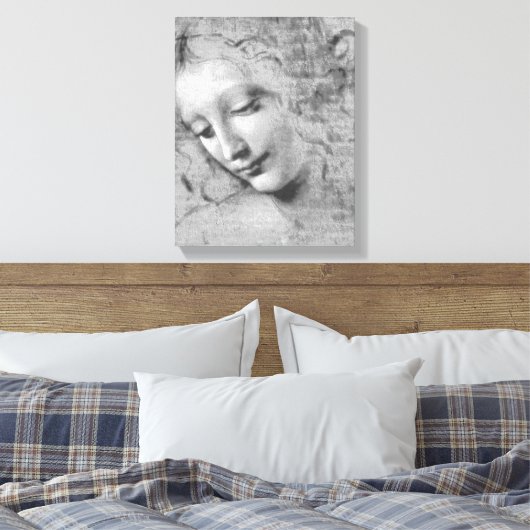La Scapigliata by Leonardo da Vinci Leinwanddruck (Insitu (Schlafzimmer))