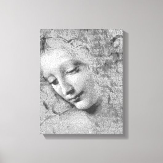 La Scapigliata by Leonardo da Vinci Leinwanddruck (Vorderseite)