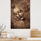 La Scapigliata by Leonardo da Vinci Poster (Küche)