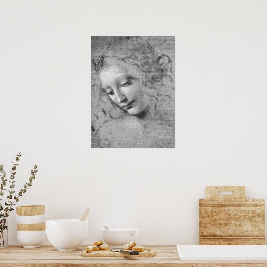 La Scapigliata by Leonardo da Vinci Poster (Küche)