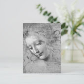 La Scapigliata by Leonardo da Vinci Postkarte (Stehend Vorderseite)