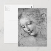 La Scapigliata by Leonardo da Vinci Postkarte (Vorne/Hinten)