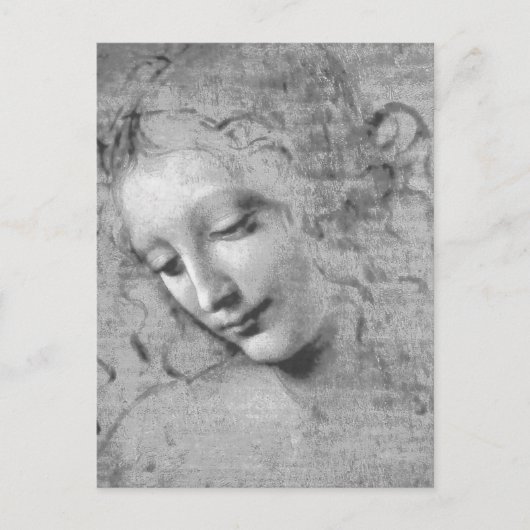 La Scapigliata by Leonardo da Vinci Postkarte (Vorderseite)