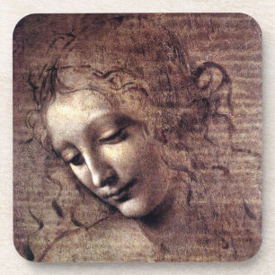 La Scapigliata - da Vinci - c1508 Getränkeuntersetzer