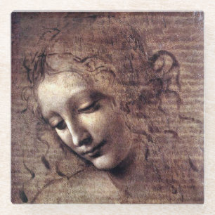 La Scapigliata - da Vinci - c1508 Glasuntersetzer
