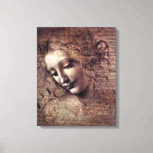 La Scapigliata - da Vinci - c1508 Leinwanddruck