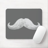 La-Schnurrbart (dunkel) Mousepad (Mit Mouse)