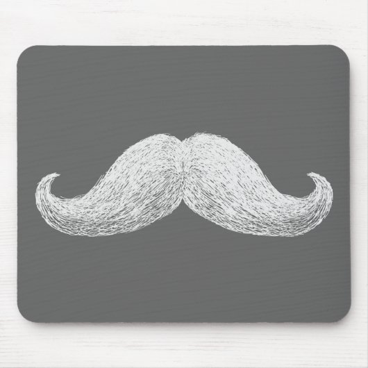 La-Schnurrbart (dunkel) Mousepad (Vorne)