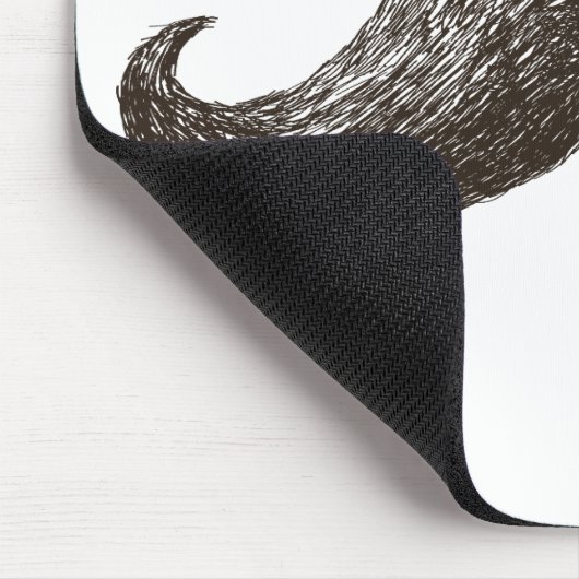 La-Schnurrbart (Licht) Mousepad (Ecke)