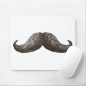 La-Schnurrbart (Licht) Mousepad (Mit Mouse)