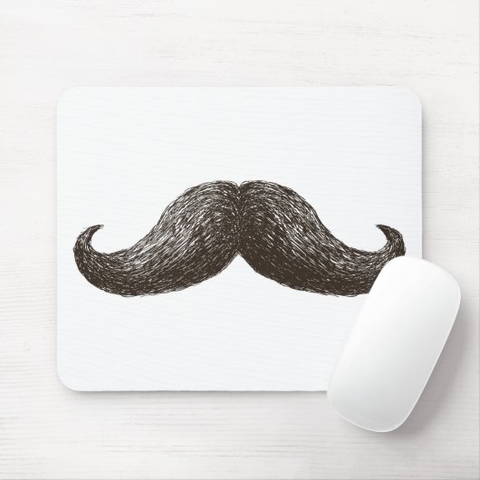 La-Schnurrbart (Licht) Mousepad (Mit Mouse)