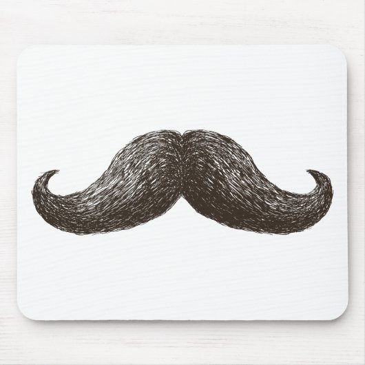 La-Schnurrbart (Licht) Mousepad (Vorne)