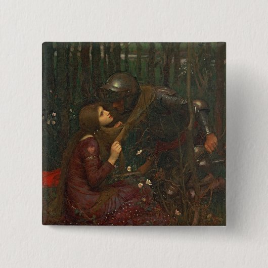 La-Schönheits-Freifrau Sans Merci, 1893 (Öl auf Button (Vorderseite)