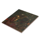 La-Schönheits-Freifrau Sans Merci, 1893 (Öl auf Fliese (Seite)