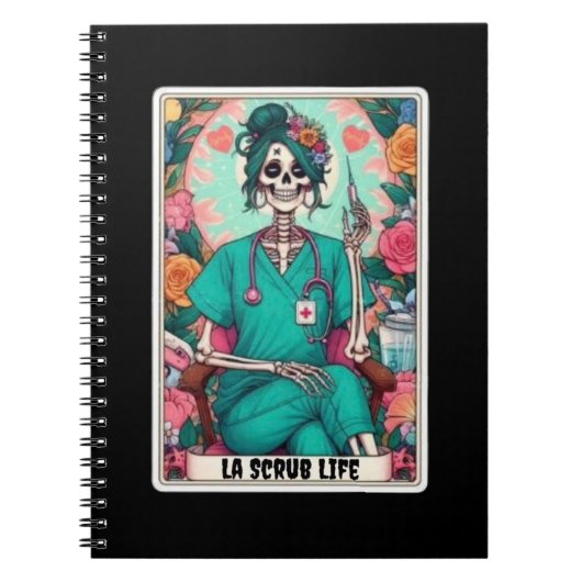 La Scrub Life Tarot Card Notebook Collection Notizblock (Vorderseite)