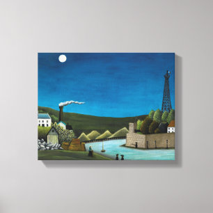 La Seine a Suresnes von Henri Rousseau, Vintage Ar Leinwanddruck