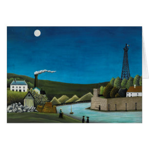 La Seine bei Suresnes von Henri Rousseau, Vintage 