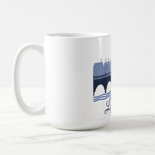 La Seine Paris Line Art Seine Brücke Eiffel Tasse