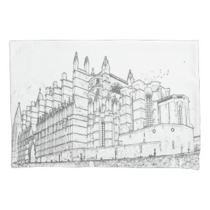La Seu, die Kathedrale von Palma de Mallorca - Spa Kissenbezug