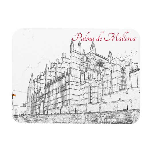 La Seu, die Kathedrale von Palma de Mallorca - Spa Magnet (Horizontal)