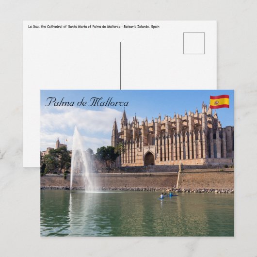 La Seu, die Kathedrale von Palma de Mallorca - Spa Postkarte (Vorne/Hinten)
