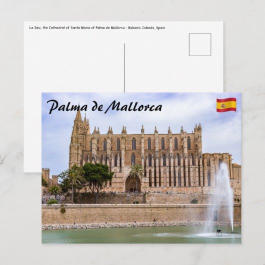 La Seu, die Kathedrale von Palma de Mallorca - Spa Postkarte (Vorne/Hinten)