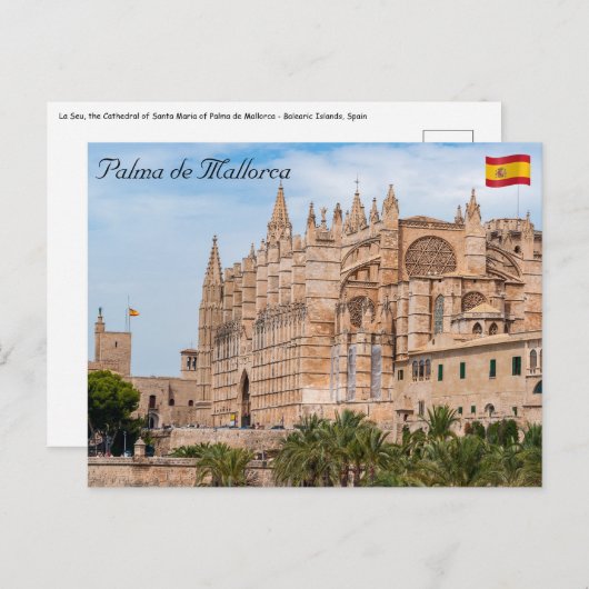 La Seu, die Kathedrale von Palma de Mallorca - Spa Postkarte (Vorne/Hinten)