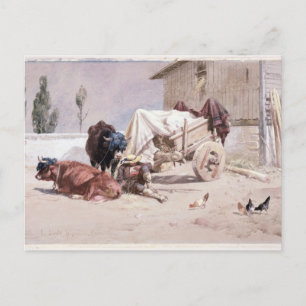 La Siesta: Szene in den östlichen Pyrenäen, 1872 ( Postkarte