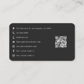 LA Sign Nail Salon Branding Visitenkarte (Rückseite)