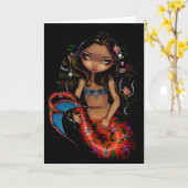 "La Sirena" Gruß-Karte Karte (Gelbe Blume)