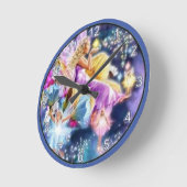 La sirenita runde wanduhr (Winkel)