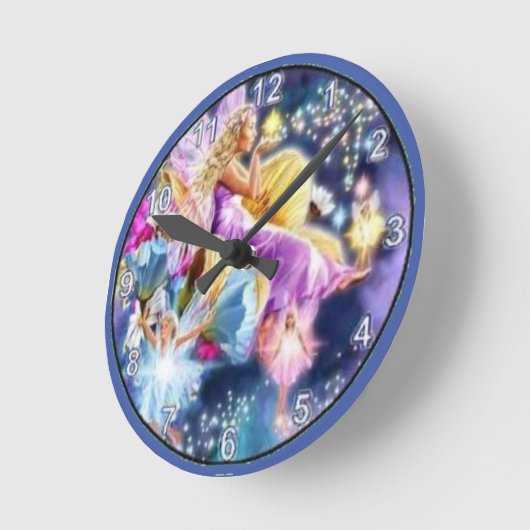 La sirenita runde wanduhr (Winkel)