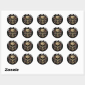 LA Skulls Runder Aufkleber (Blatt)