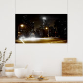 LA Skyline 2 - Drucken Poster (Küche)