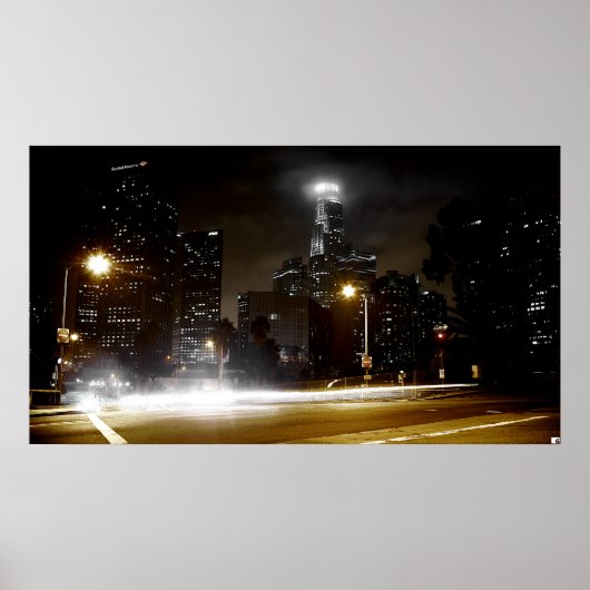 LA Skyline 2 - Drucken Poster (Vorne)
