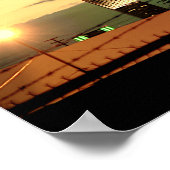 LA Skyline - Drucken Poster (Ecke)