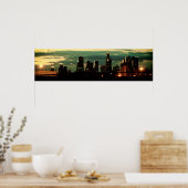 LA Skyline - Drucken Poster (Küche)