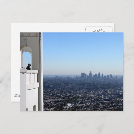 LA Skyline Postkarte (Vorne/Hinten)