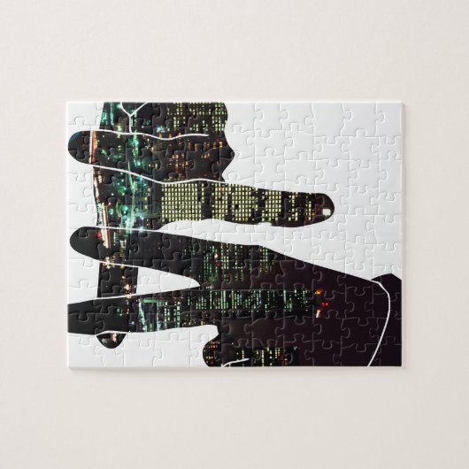 LA-Skylinehände Puzzle (Horizontal)