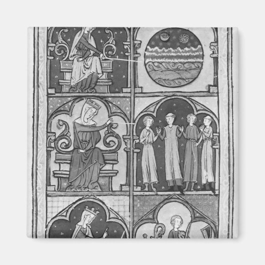 La Somme le Roi', von Lambert le Petit, 1311 Magnet (Vorne)