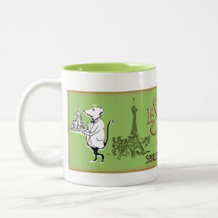 La Souris d'Or Paris Mousery Souvenir Zweifarbige Tasse