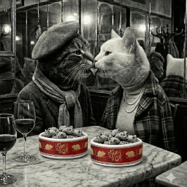 La Souris d'Or_Rubin-Emaille Personalisierte Katze Napf