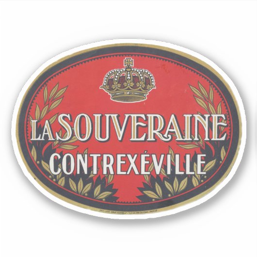 La Souveraine Contrexeville Aufkleber (Vorderseite)